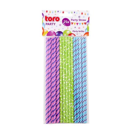 PAPER STRAWS 19,7CM, 25PCS