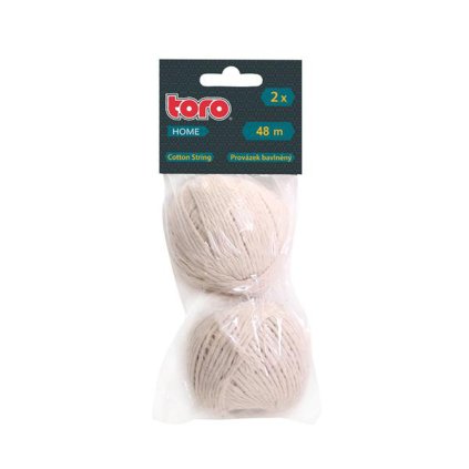 WHITE COTTON STRING 48M, 2PCS