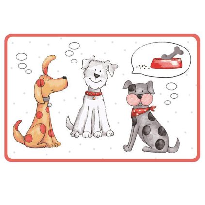 PLACE SETTING "CAT" AND "DOG" 28,5X44CM, ASSORT