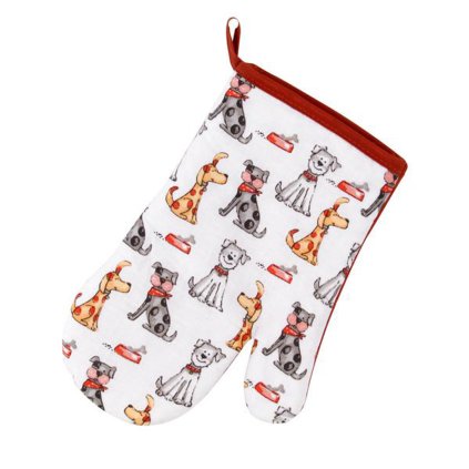 KITCHEN MITT 17X26,5CM, CAT AND DOG ASSORT