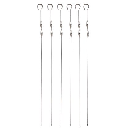 GRILLING NEEDLES FLAT 60CM, STAINLESS STEEL, 6PCS
