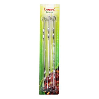 GRILLING NEEDLES SHAPED 60CM, STAINLESS STEEL, 6PCS