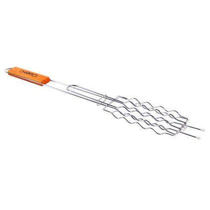 Grilling grate with wooden handle 600x180x80MM