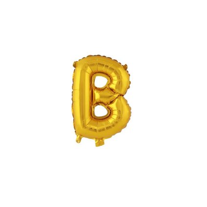 BALLOON LETTER "B", SIZE: APPROX. 30CM, MATT GOLD