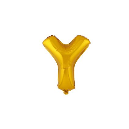 BALLOON LETTER "Y", SIZE: APPROX. 30CM, MATT GOLD