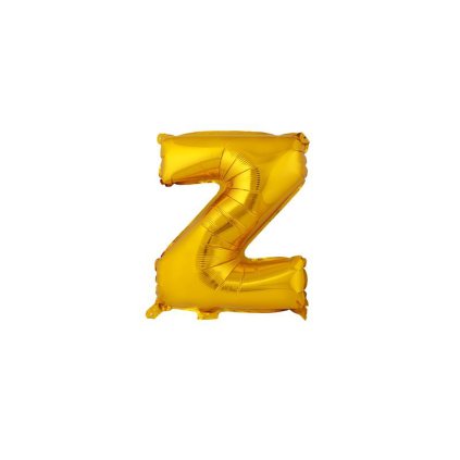 BALLOON LETTER "Z", SIZE: APPROX. 30CM, MATT GOLD