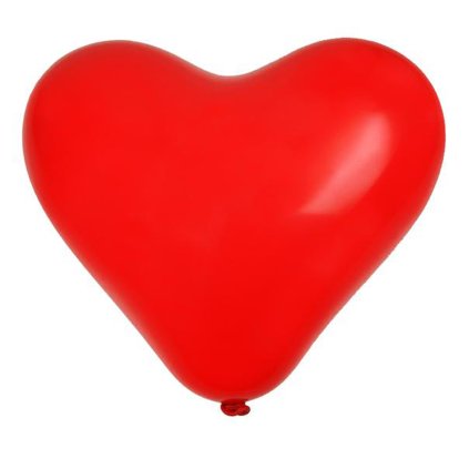 BALLOON HEART 23CM, 20PCS, MIX OF COLOURS