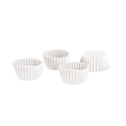 KOŠÍČKY NA  MUFFINY PAPÍROVÉ 3,5CM, 100KS BÍLÉ