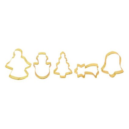 CHRISTMAS PUNCH SET, 5PCS, 5CM, GOLD