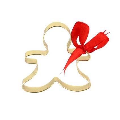 COOKIE CUTTERS - GINGERBREAD, 7CM, GOLD