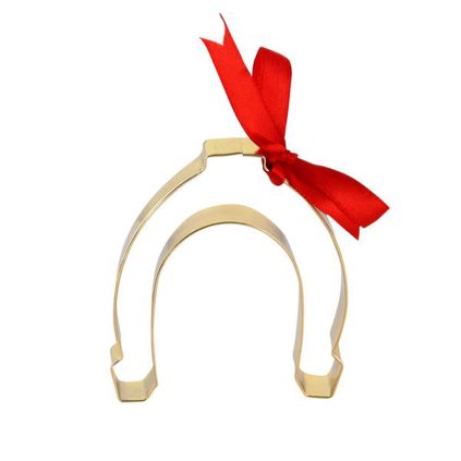 CANDY CUTTERS - HORSESHOE, 7CM, GOLD