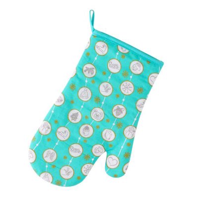 CHRISTMAS KITCHEN POT HOLDER "TURQUOISE" 18X30CM