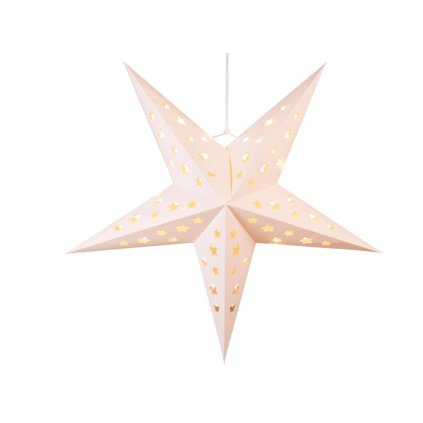 PAPER CHRISTMAS STAR 4LED 60X20CM