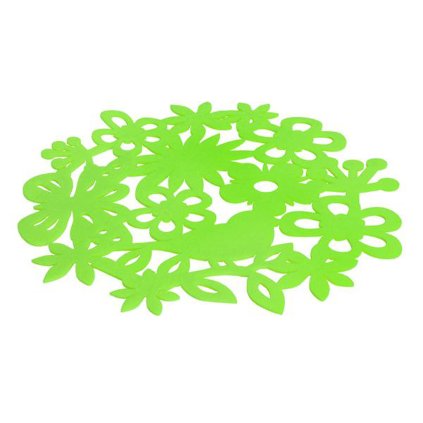 EASTER PLACEMAT ROUND 36CM FELT ASSORT