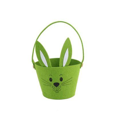 TORO Felt Easter Basket 15 cm, Rabbit
