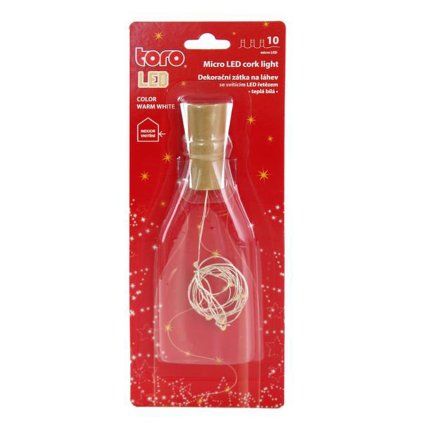 DECORATIVE PLUG WITH CHAIN 10LED CORK