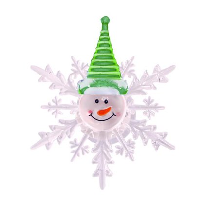 ICE SNOWFLAKE SNOWMAN 10CM ASSORT