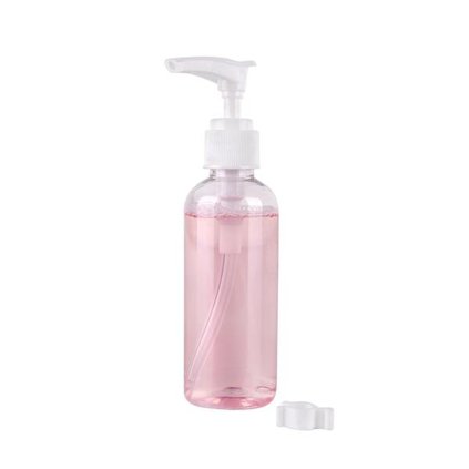 TRAVEL BOTTLE WITH PUMP 100ML TRANSPARENT