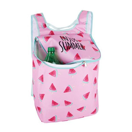 ZIPPERED COOLING BACKPACK WITH HANDLE 2 ASSORT