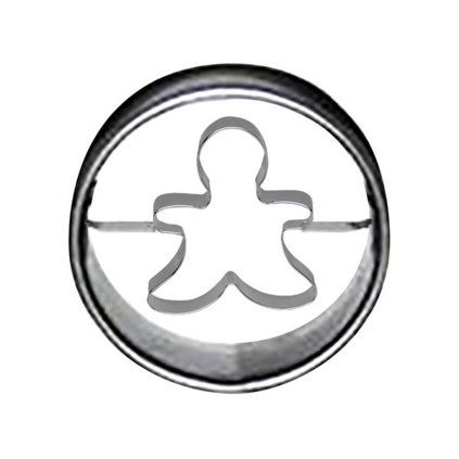 Cookie cutter 4 cm circle – gingerbread