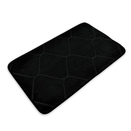 BATHROOM MAT, 50X80CM, BLACK