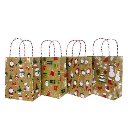 CHRISTMAS PAPER BAG 40x30x12CM, ASSORT