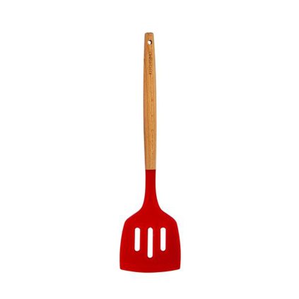 TURNER WITH GROOVES "KITCHISIMO "RED SILICONE/WOOD
