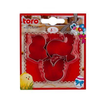 TORO Easter Cookie Cutters, 3 pcs