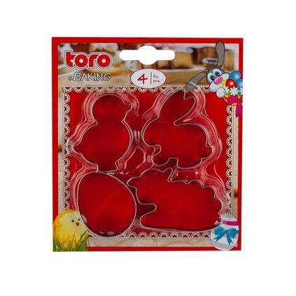 TORO Easter Cookie Cutters, 4 pcs