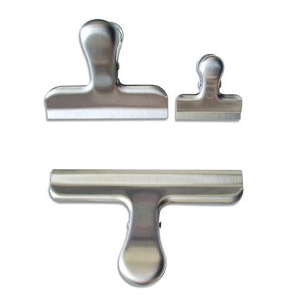 CLIP FOR BAGS 3PCS STAINLESS STEEL