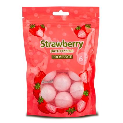 SPARKLING BATH BOMB PROVENCE 6PCS 20G STRAWBERRY