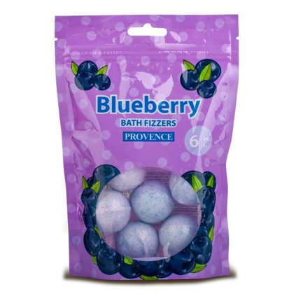 SPARKLING BATH BOMB PROVENCE 6PCS 20G BLUEBERRY