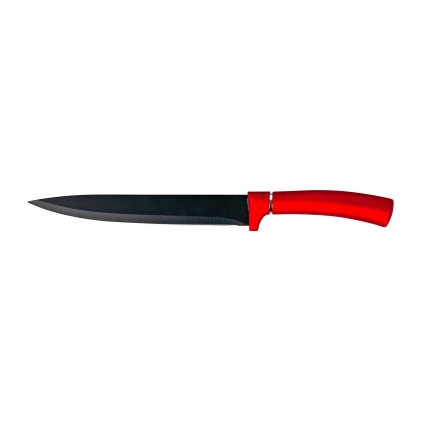SLICING KNIFE "KITCHISIMO "RED+SILVER HANDLE