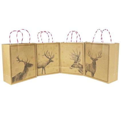 CHRISTMAS PAPER BAG 40x30x12CM, ASSORT