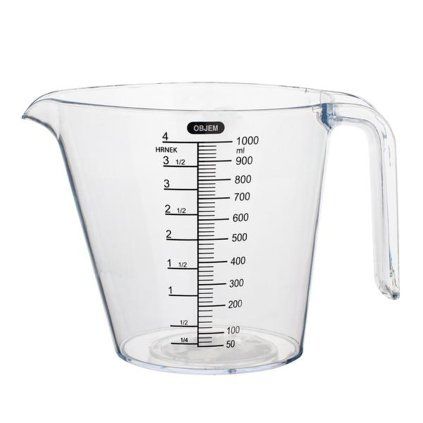 TORO plastic measuring cup with spout 1000 ml