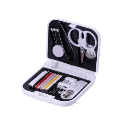 SEWING KIT FOR TRAVEL, WHITE