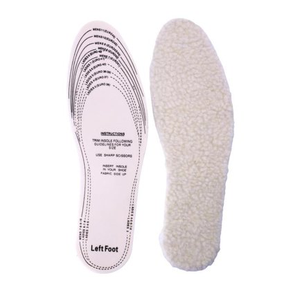 SHOE INSERTS 1 PAIR SYNTHETIC WOOL + LATEX