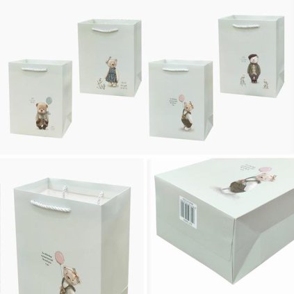 GIFT BAG, 23X18X10CM, ASSORT