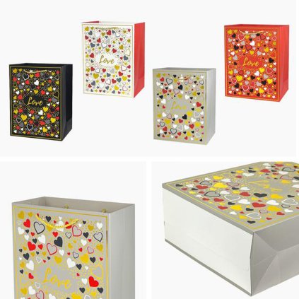 GIFT BAG, 23X18X10CM, ASSORT