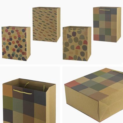 GIFT BAG, 23X18X10CM, ASSORT