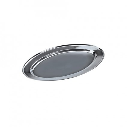 TRAY, OVAL, STAINLESS STEEL, 29,5CM