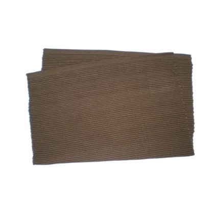 Placemat ribbed profile brown, 33 x 45 cm