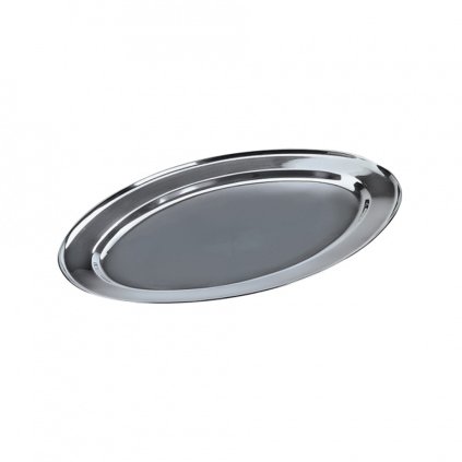 TRAY, OVAL, STAINLESS STEEL, 35CM