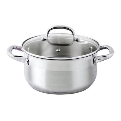 Casserole with glass lid, 2 l, diameter 18 cm