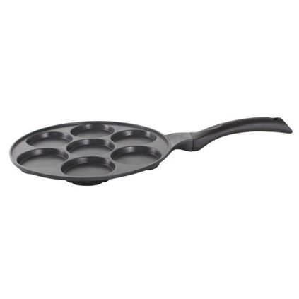 FRYING PAN FOR 7 FRITTERS 27X46X1,85CM BLACK, ALUMINIUM