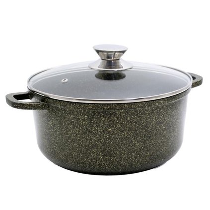 CASSEROLE WITH LID KITCHISIMO 28X12,5ALUMINUM CERAMIC