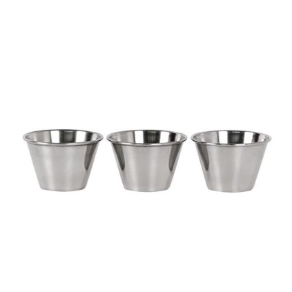 SAUCE PAN, 3 PCS, 7CM, STAINLESS STEEL