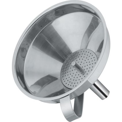 FUNNEL D. 13 CM, STAINLESS STEEL