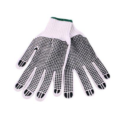 Knitted gloves with a double-sided pattern, cotton