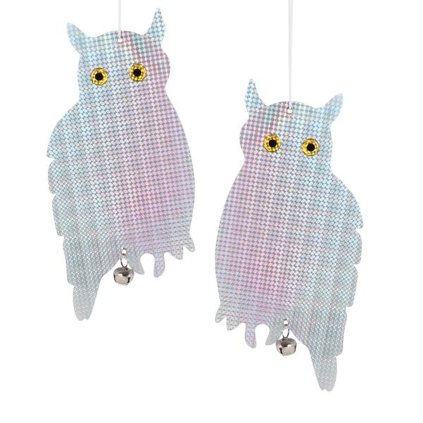 BIRD SCARER "OWL" 20X41,5CM, 2PCS